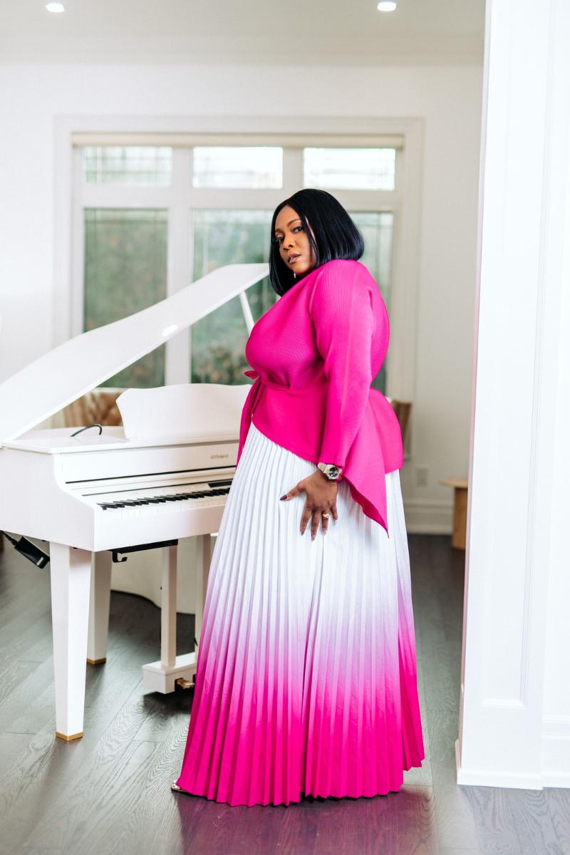 The Ombre Dress Set - Pink