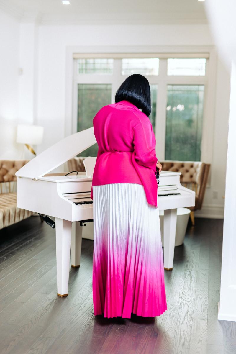 The Ombre Dress Set - Pink