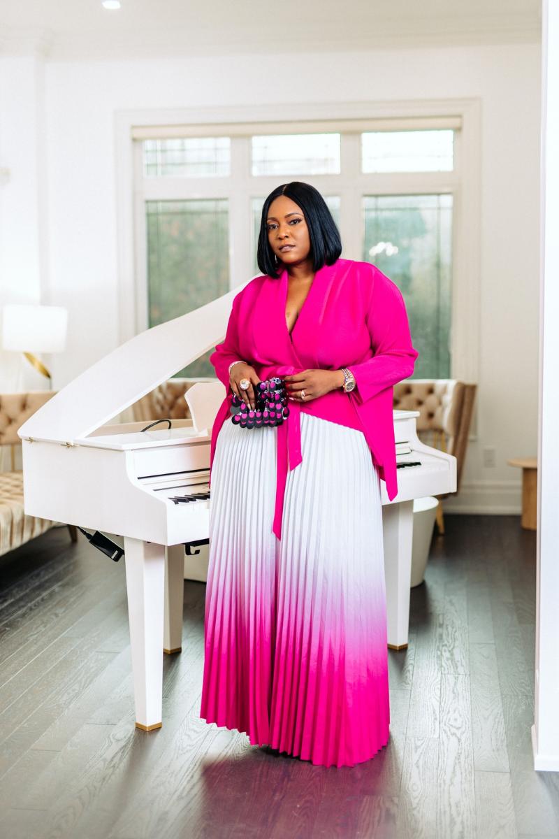 The Ombre Dress Set - Pink