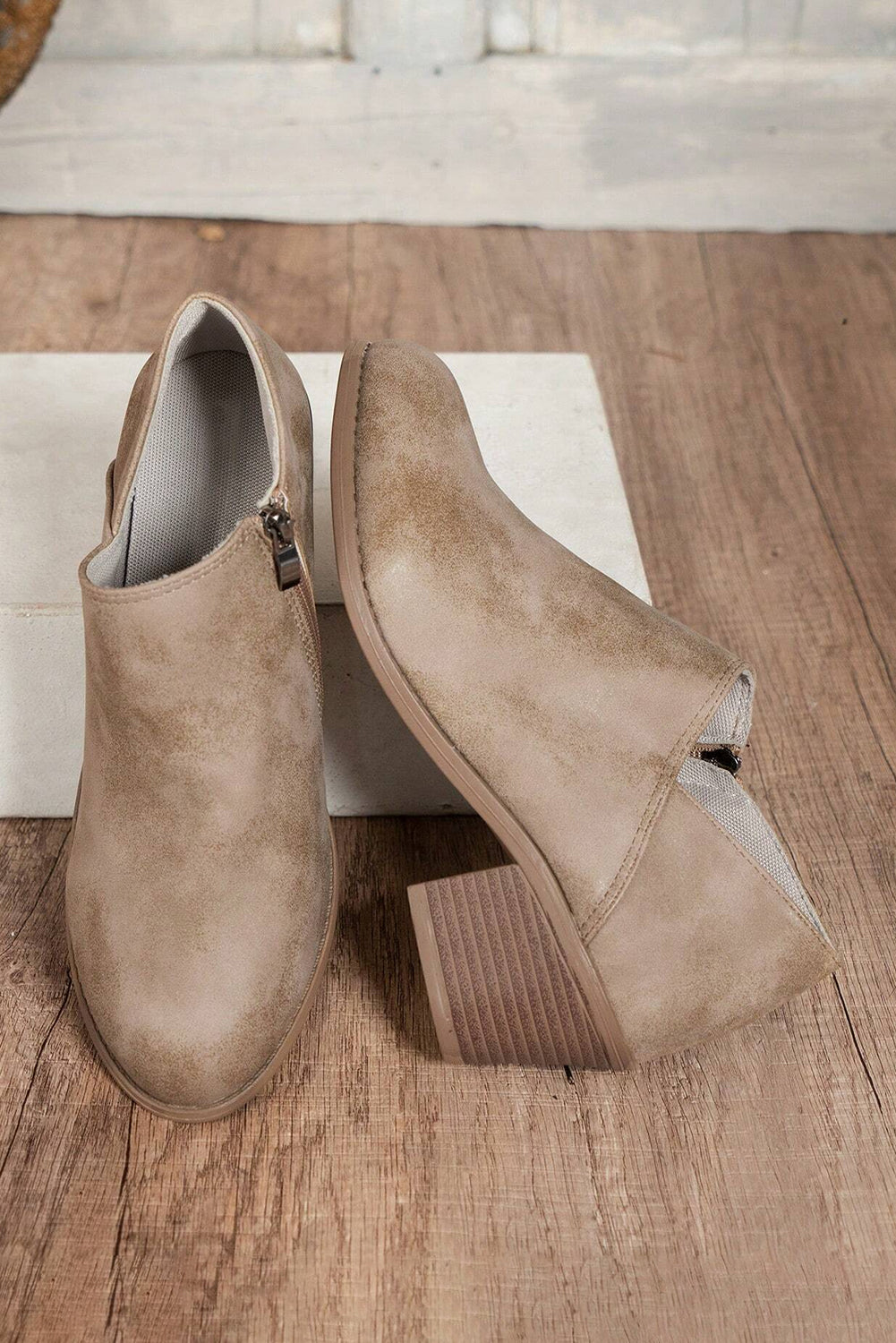 Tulip Suede Ankle Boots