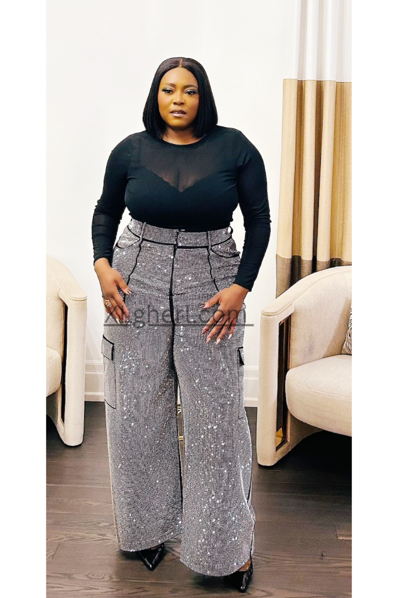 Kamzy Crystal Embellished Pants