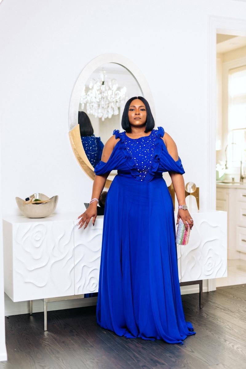 Aliza Moda Cold Shoulder Dress