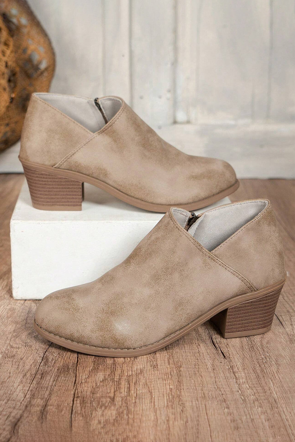 Tulip Suede Ankle Boots